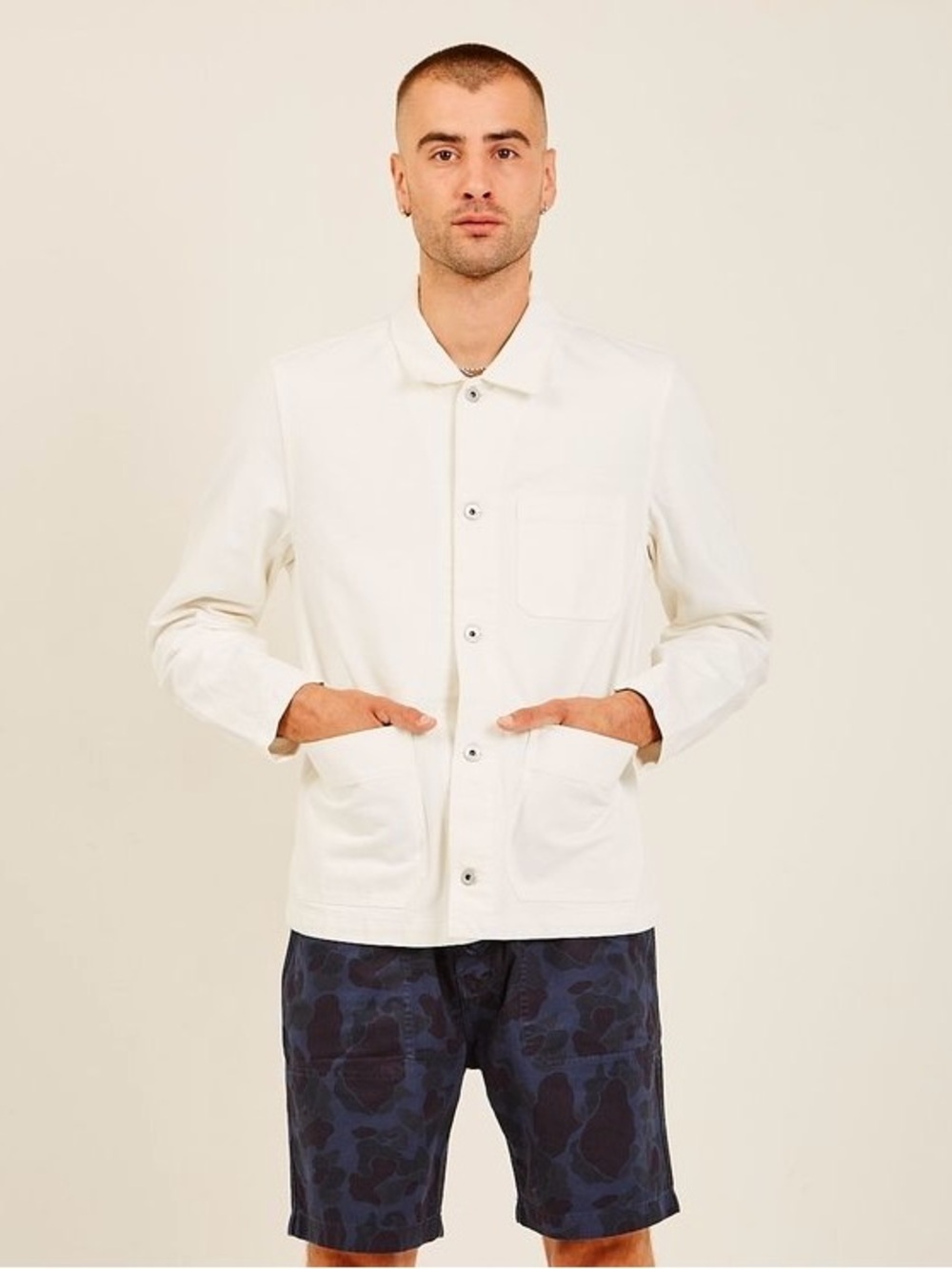 Alex Mills Off White Denim Work Jacket